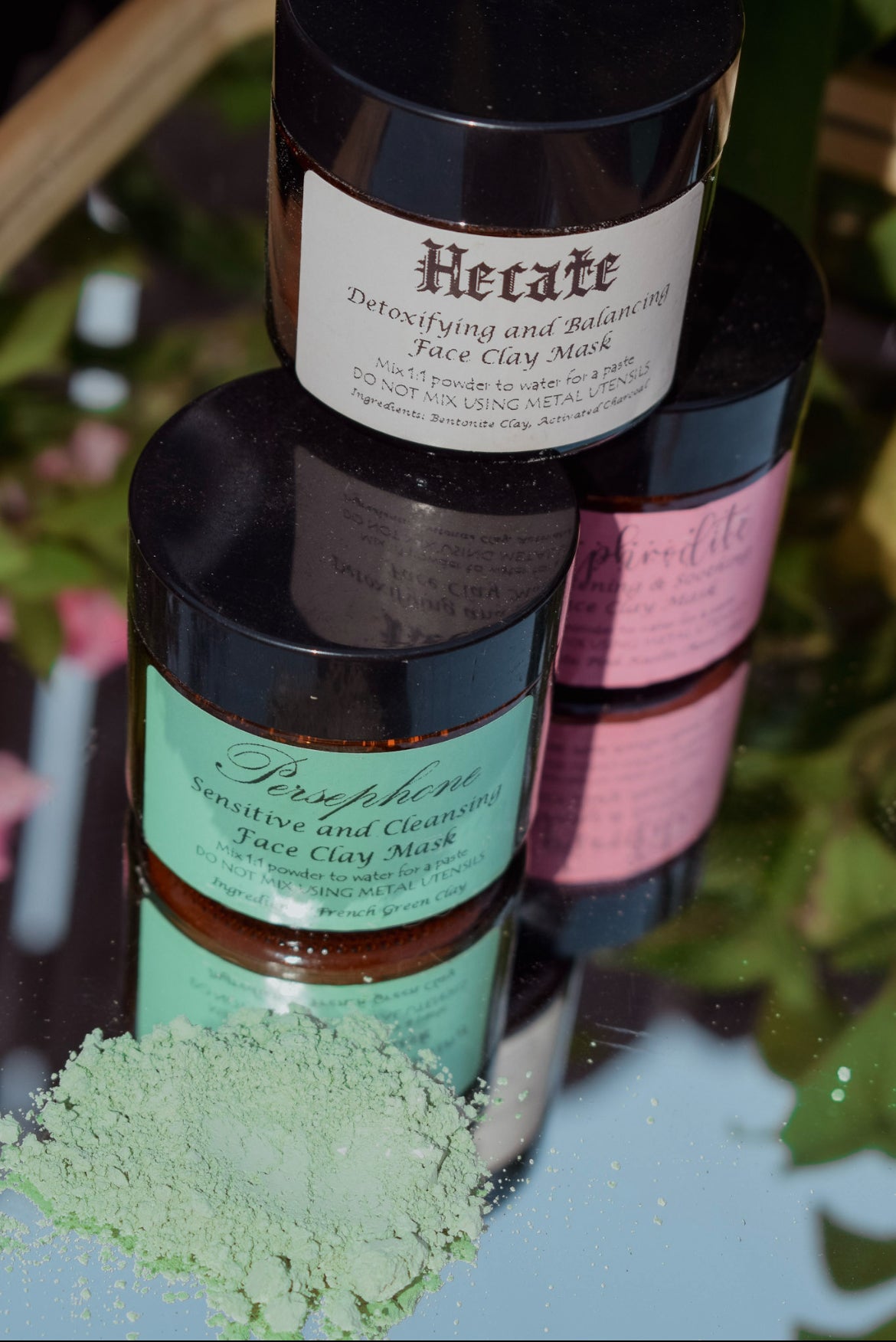 Clay Face Masks - Powdered & Jarred | Botanical Skincare