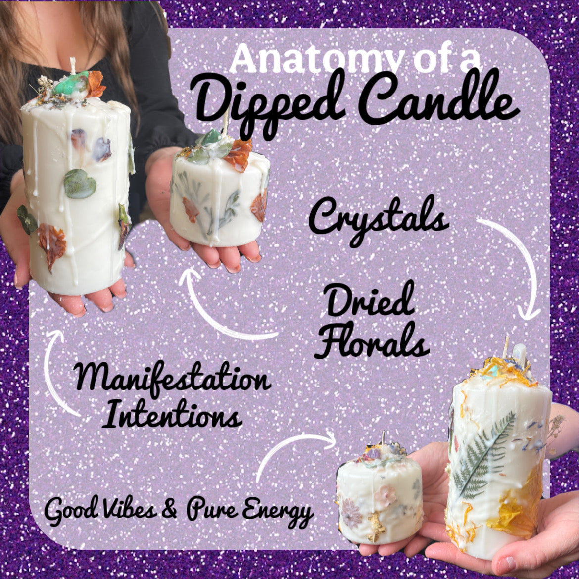 DYO Dipped Candle Class || Two dates at sAcred spAce || 11:30 am Digital Ticket