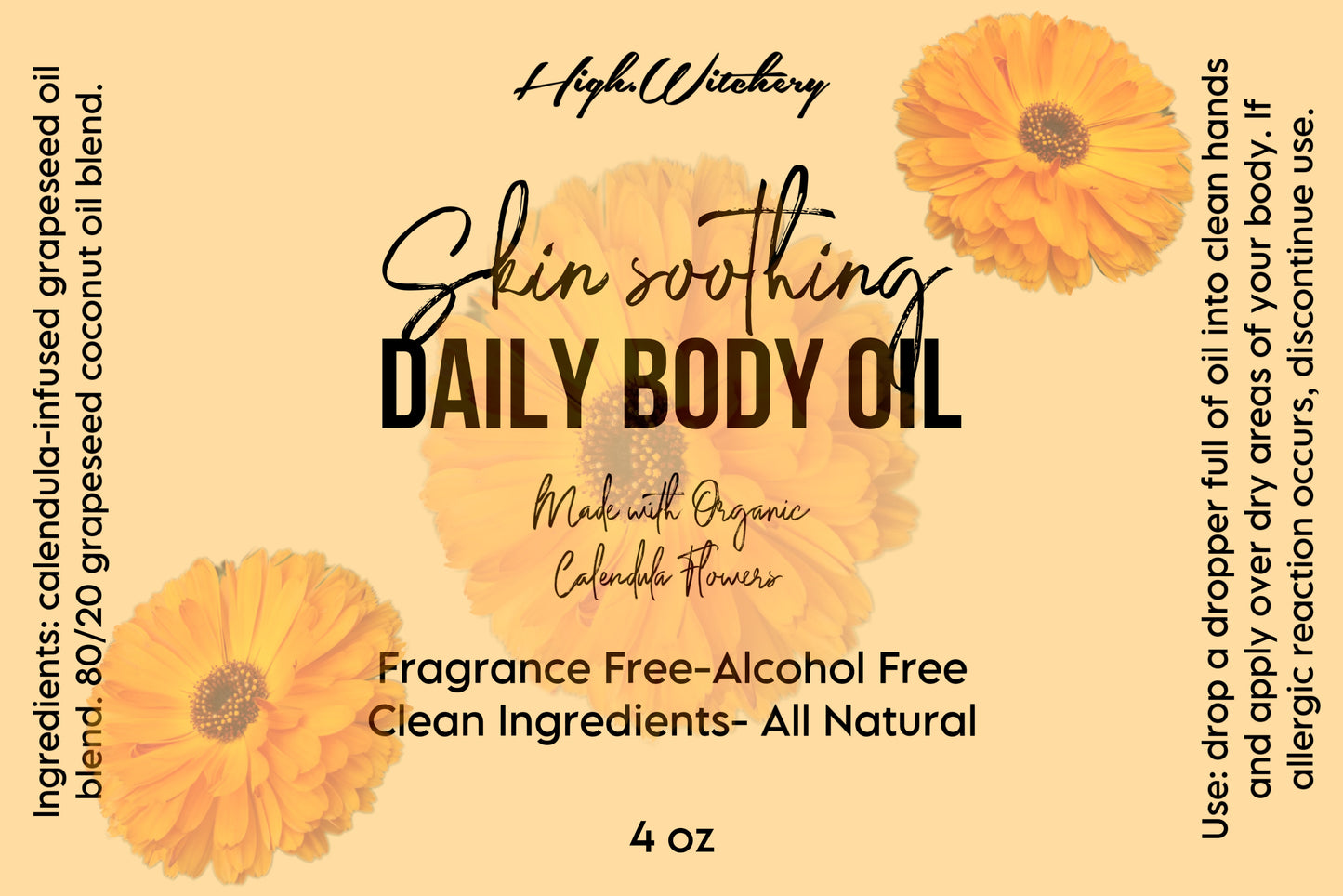 Dry Skin & Eczema Relief Oil- Our World-Famous Calendula Oil