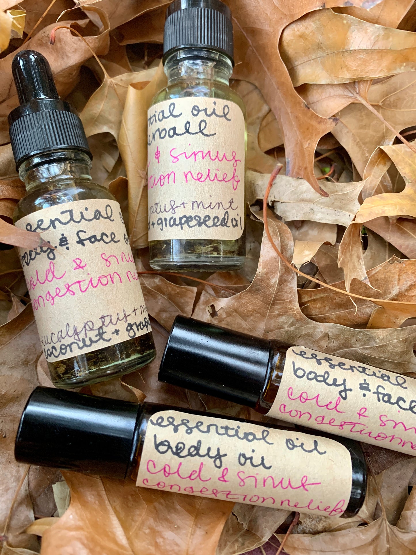 Allergy/Sinus Relief Face Oil w/ Essential Oils