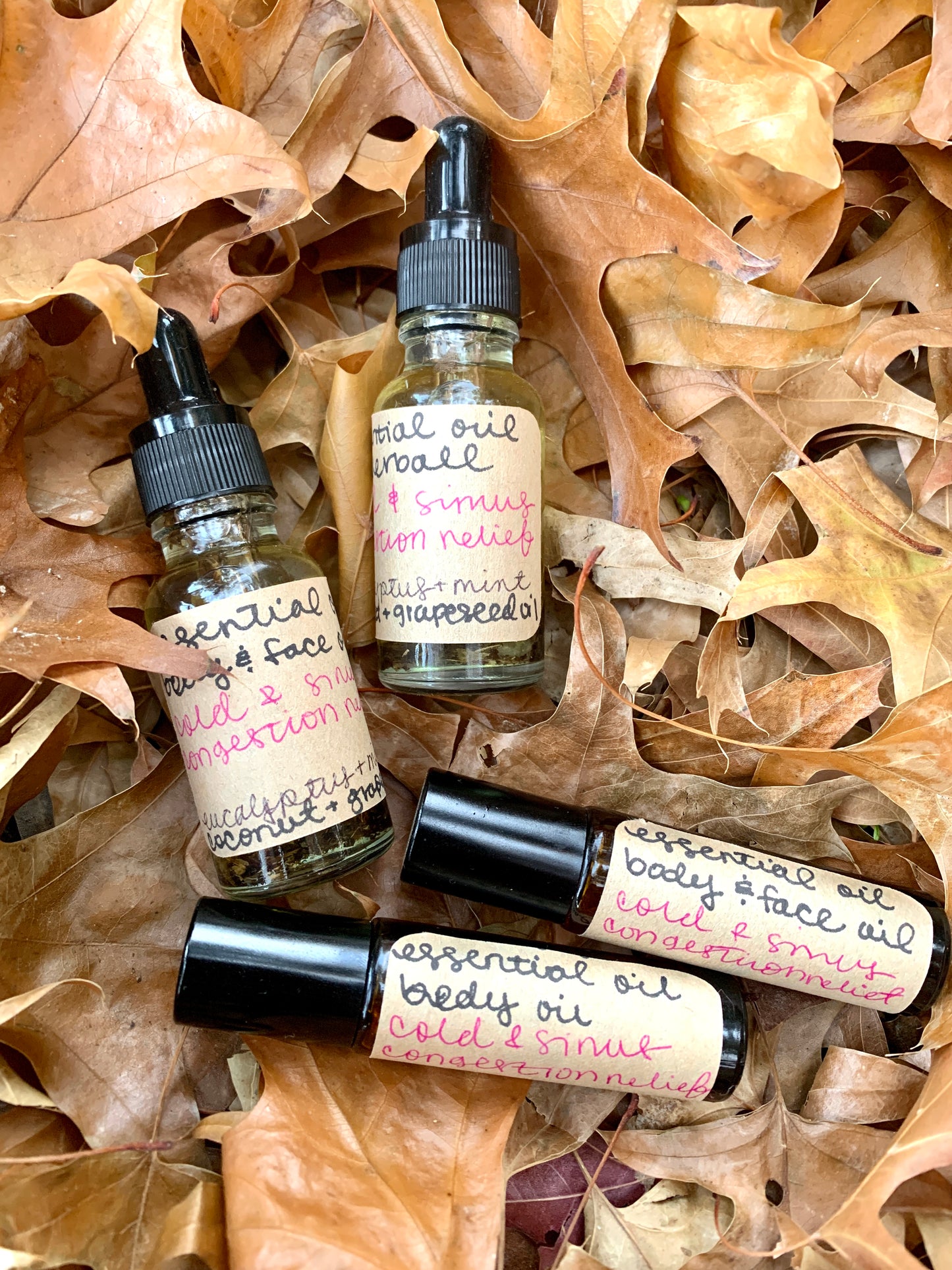 Allergy/Sinus Relief Face Oil w/ Essential Oils