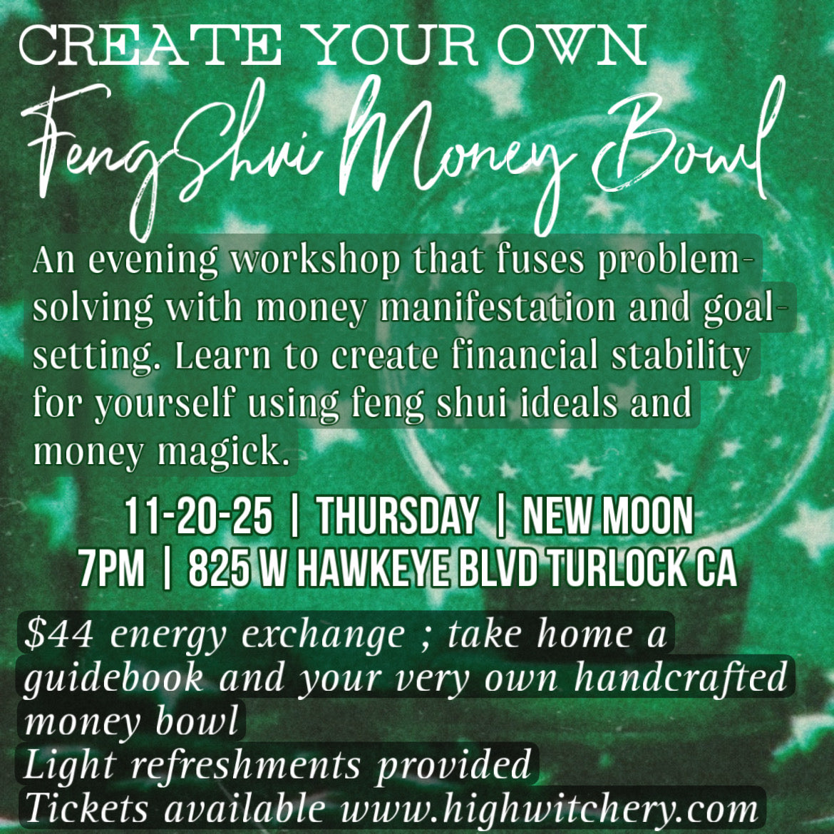 WORKSHOP- Feng Shui Money Bowl & Financial Advice | Digital Ticket