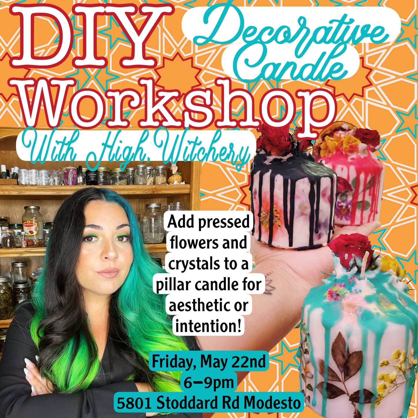 CANDLE WORKSHOP MAY 22nd | The Post Restaurant & Bar 6-9p | Digital Ticket
