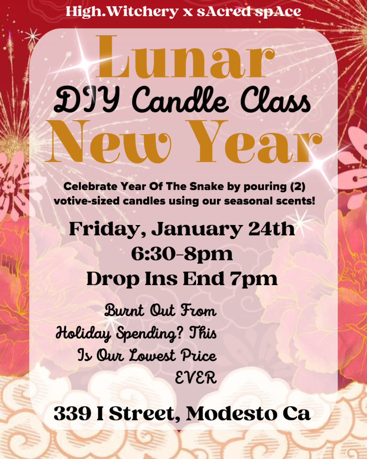 DIY Candle Class | Lunar New Year @ sAcred spAce | Digital Ticket