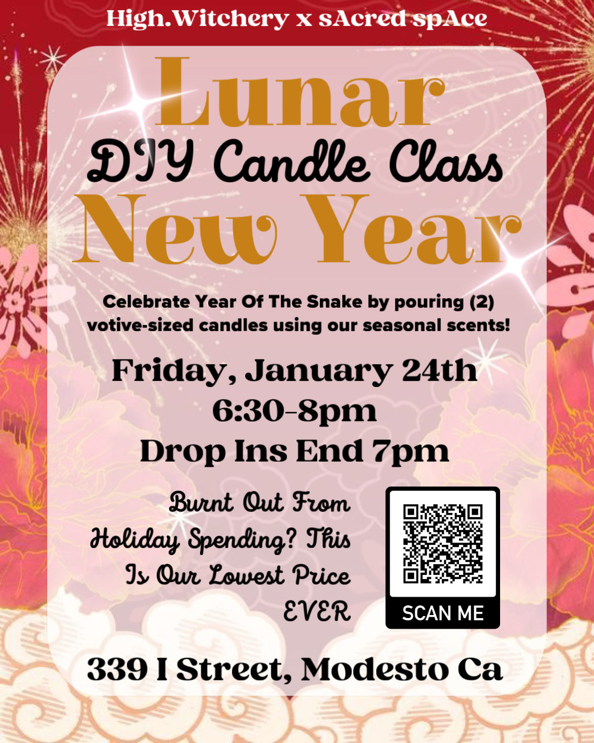 DIY Candle Class | Lunar New Year @ sAcred spAce | Digital Ticket