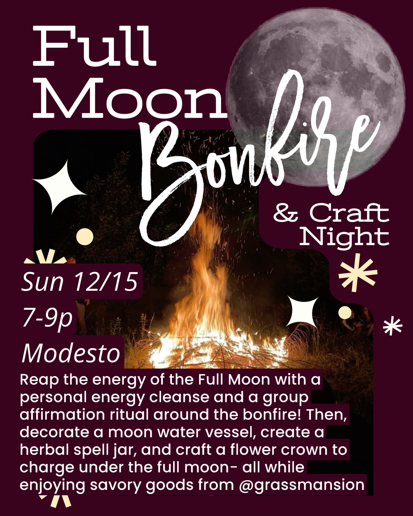 Full Moon Bonfire & Craft Night || Digital Ticket