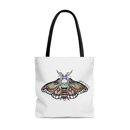 Death Moth Canvas Tote Bag