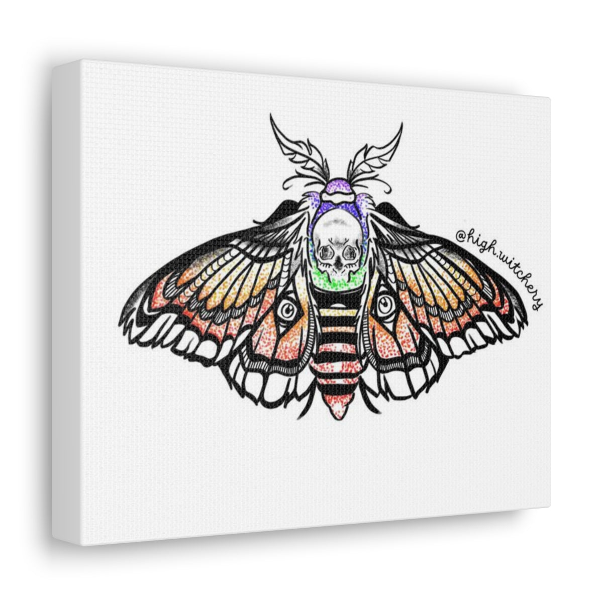 Death Moth Canvas Gallery Wraps